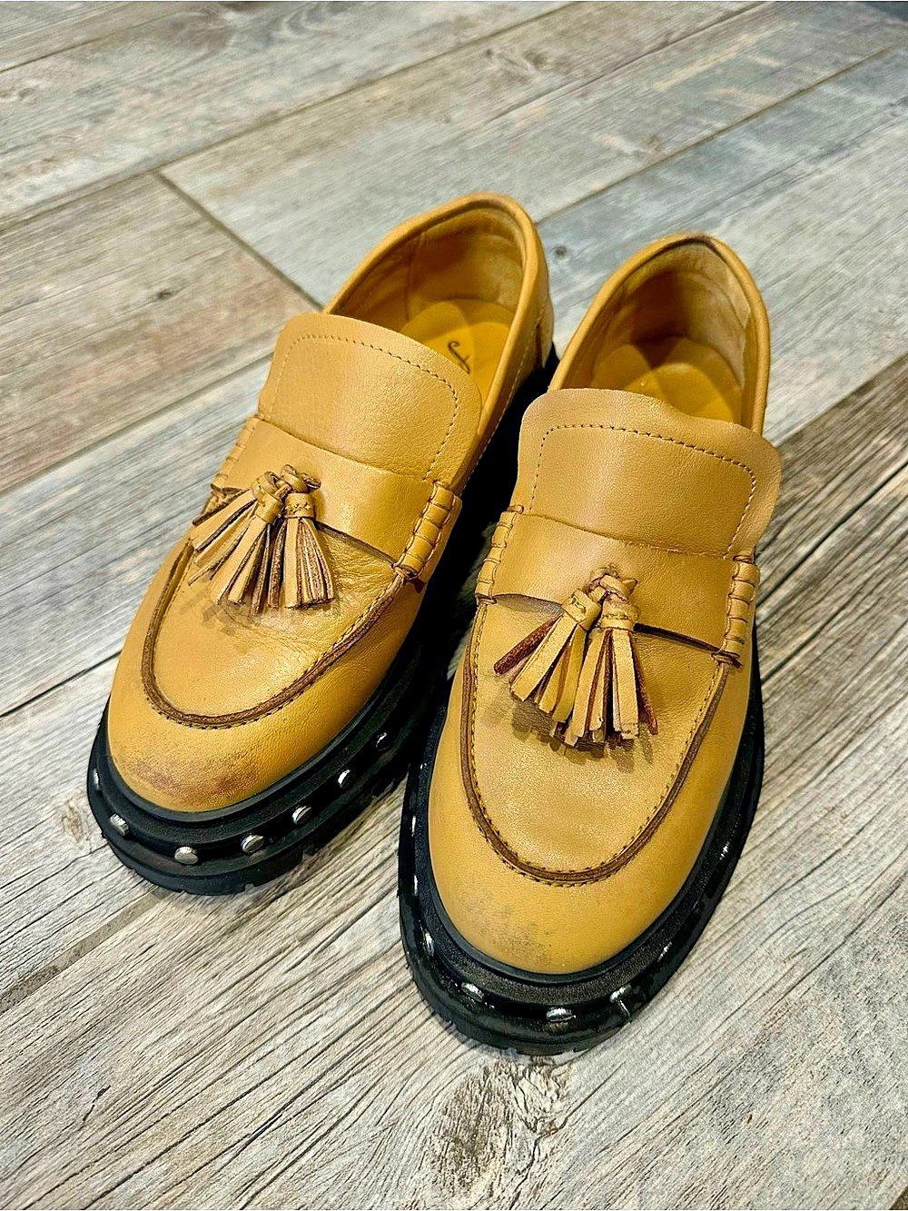 Free People Teagan Tassel Loafer Brown & Black US 7